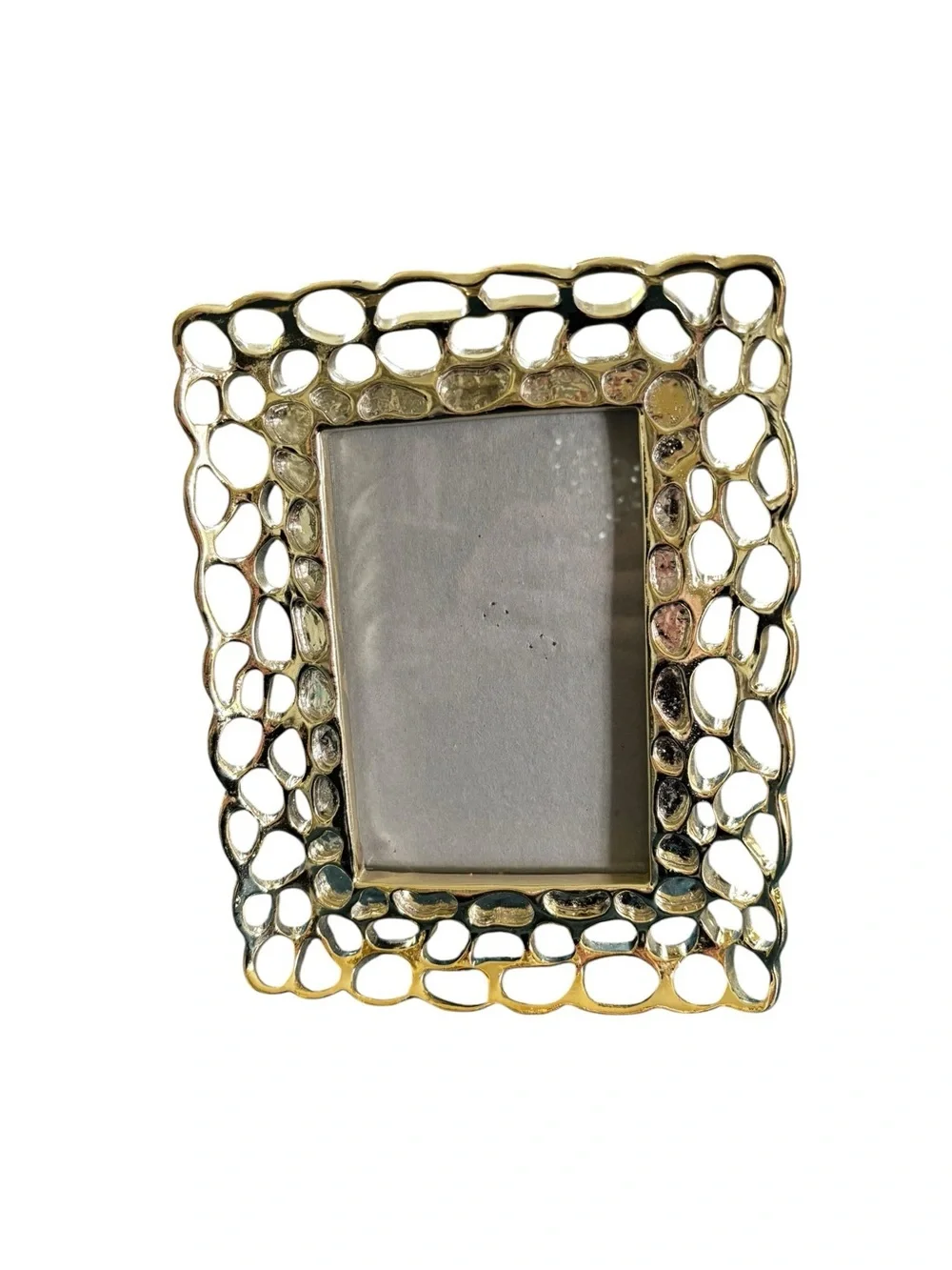 Azzure Home Gold Plated Decorative Desk 5X7 Picture Frame AF1368 Velvet Back